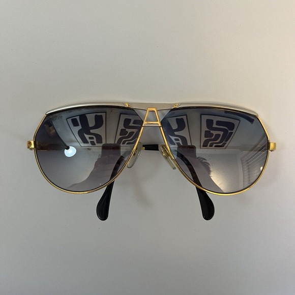 Lunettes De Soleil CAZAL Deluxe 953 100 - Or 24 Carats Plaqué Palladium - Édition Limitée NEUVE